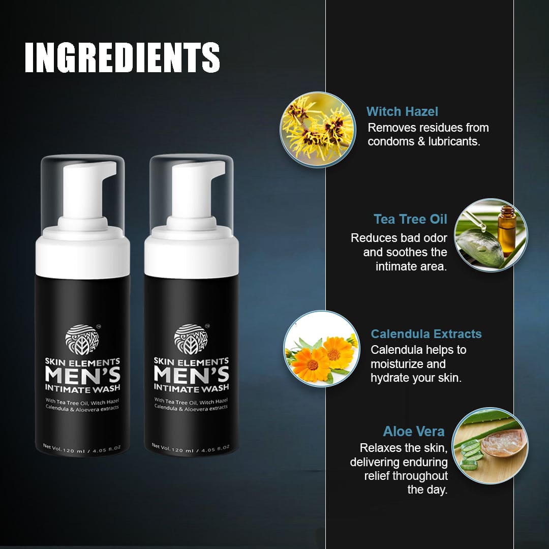Ultimate Hygiene Duo- Men's Intimate Wash Controls Odor and Soothes Skin (120ml) | Buy 1 Get 1 Free |