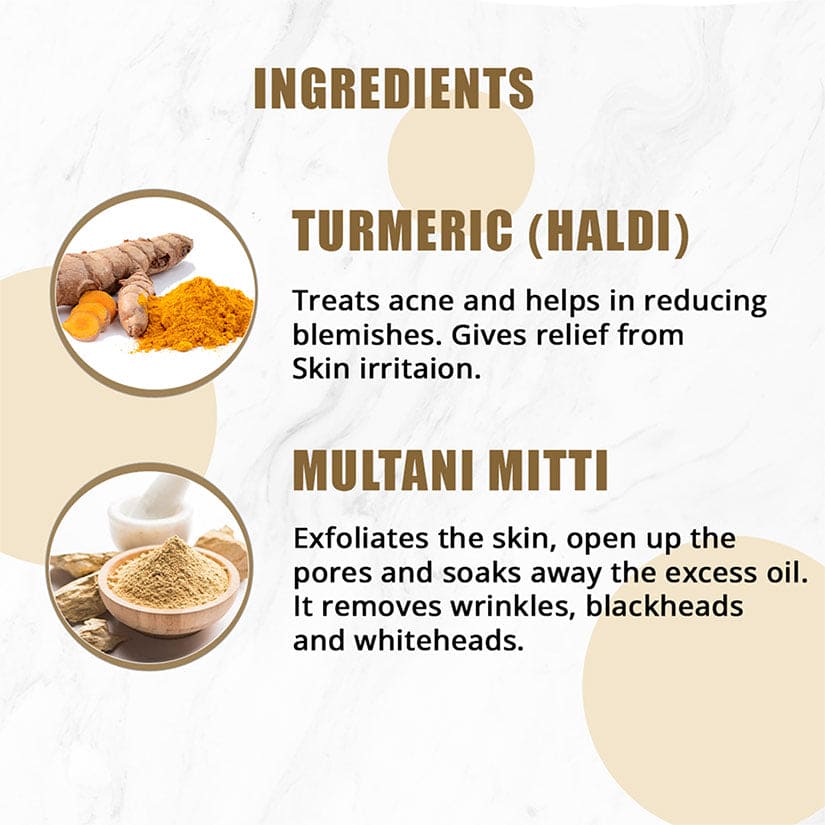 Multani Mitti Face Pack For All Skin Types | Ubtan Face Pack (100g)