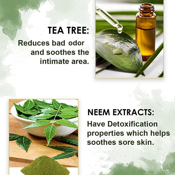 Intimate Hygiene Wipes With Tea Tree Oil & Neem Extracts | (Pack of 30) | Improves Intimate Hygiene |