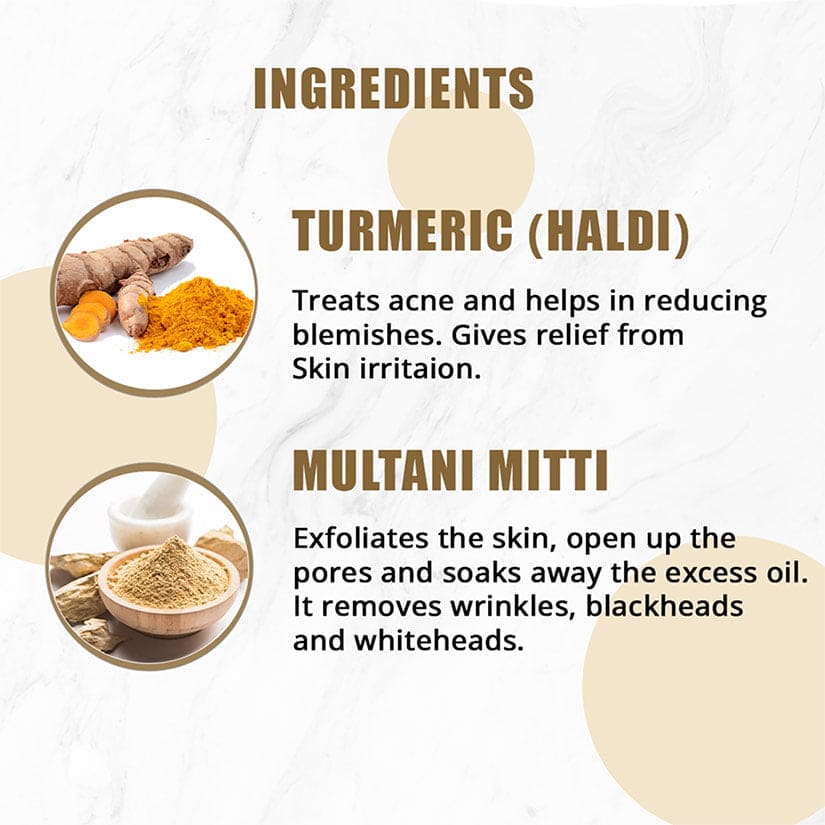 Buy Multani Mitti Face Pack | Turmeric & Ubtan Face Pack - SKIN ELEMENTS