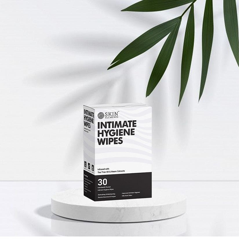 Intimate Hygiene Wipes With Tea Tree Oil &amp; Neem Extracts | (Pack of 30) | Improves Intimate Hygiene |