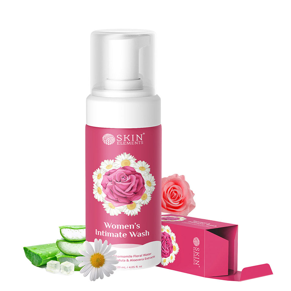 Intimate Wash for Women with Rose Water, Chamomile, Calendula &amp; Aloe Vera Extracts (120ml)