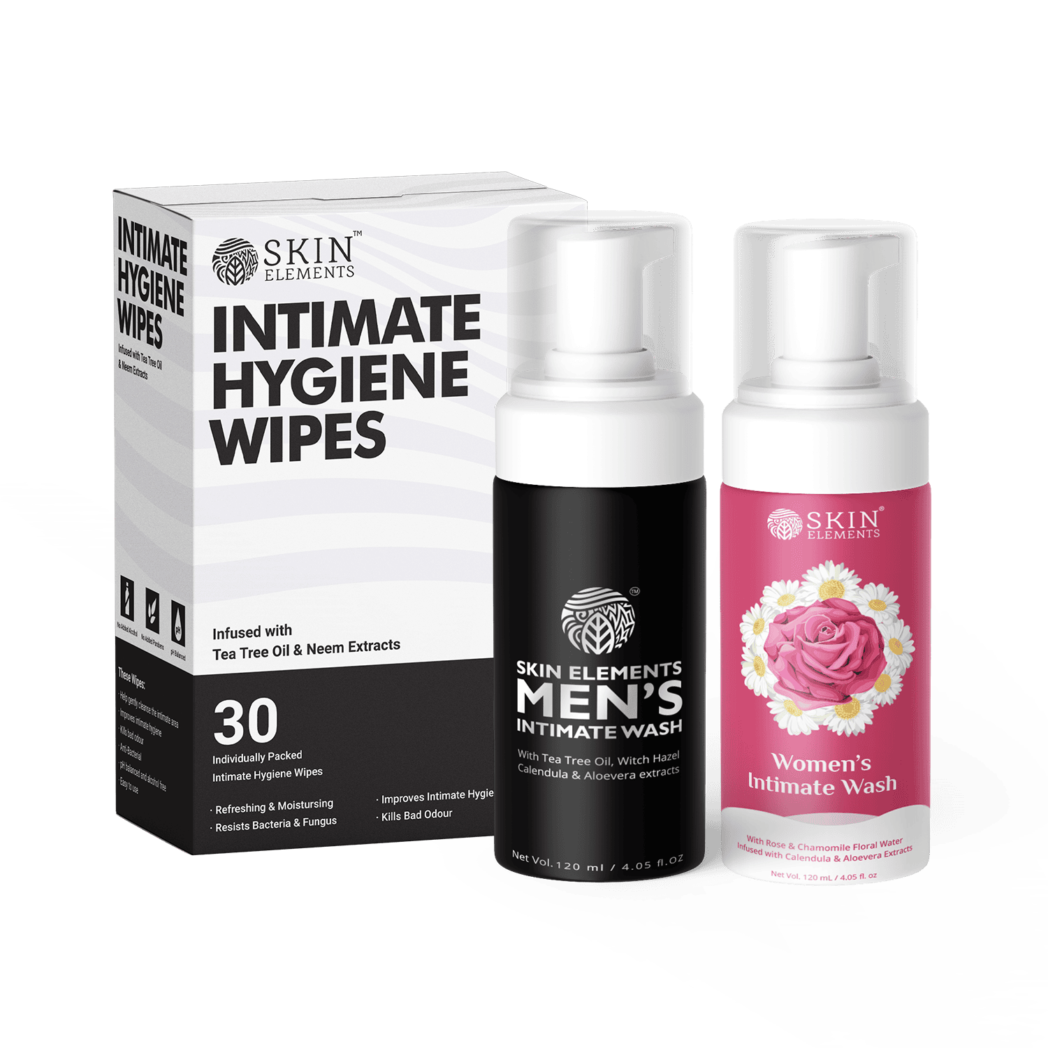 Intimate hygiene Wipes + Intimate wash for men & Women